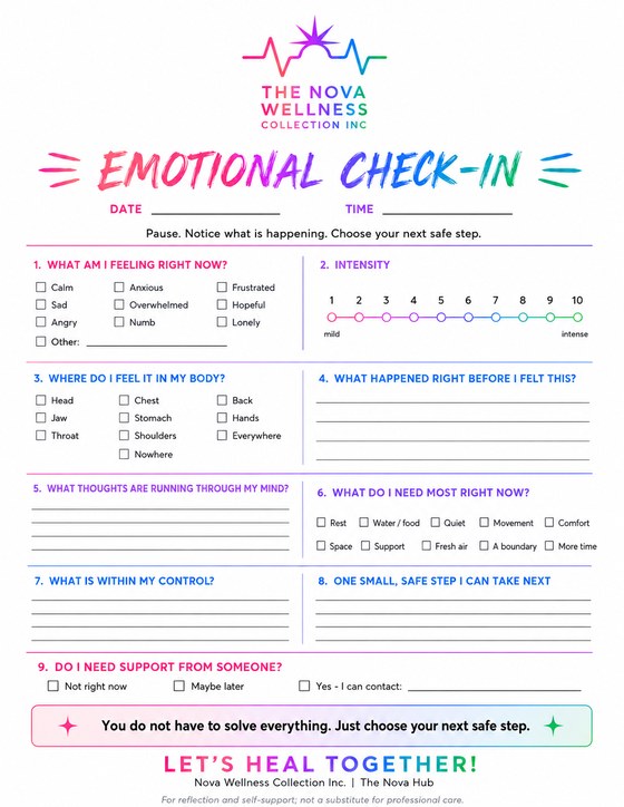 Preview of the Emotional Check-In