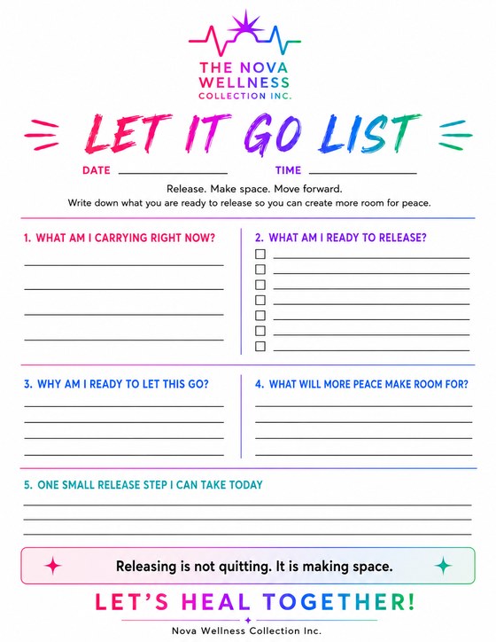 Preview of the Let It Go List