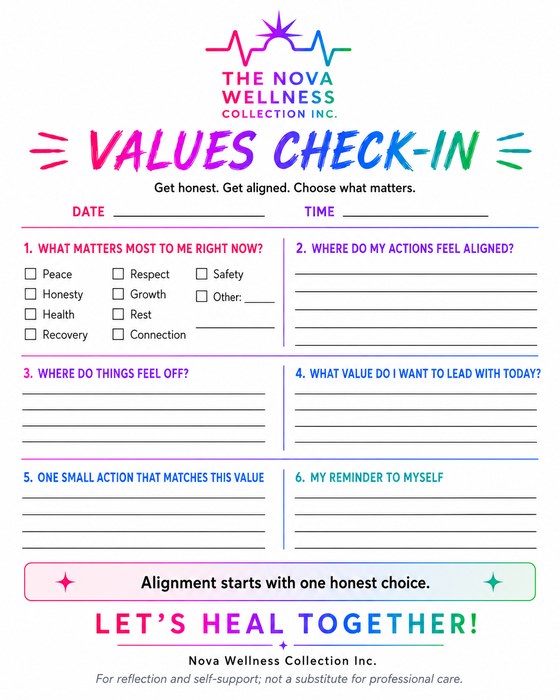 Preview of the Values Check-In